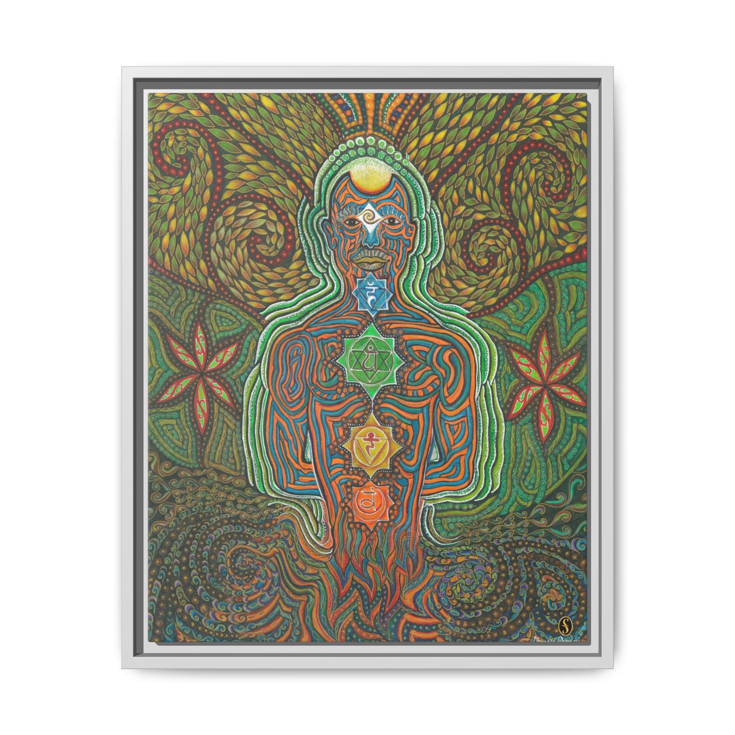 Vibrational Inner-G - Framed Canvas