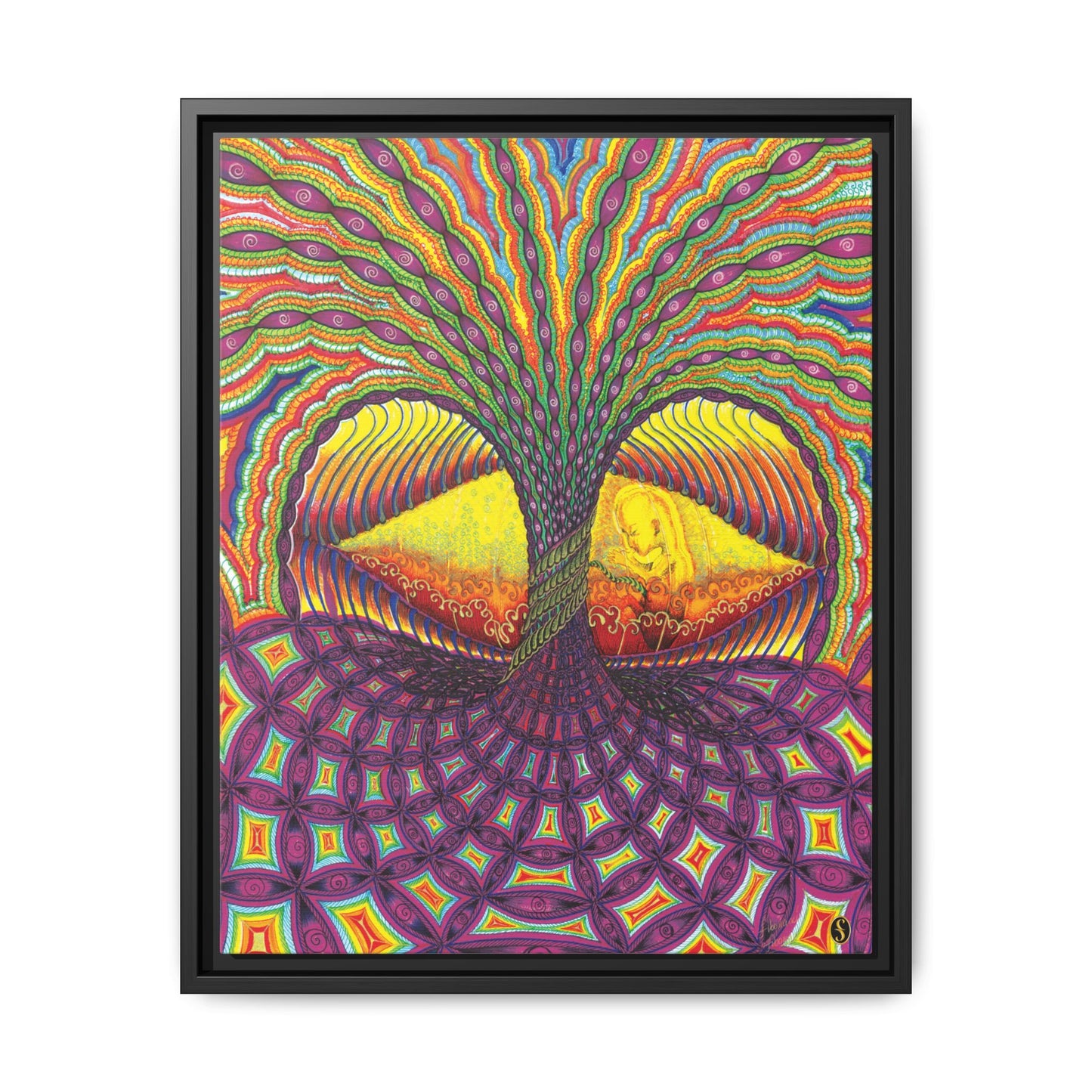 Eye of Torus - Framed Canvas