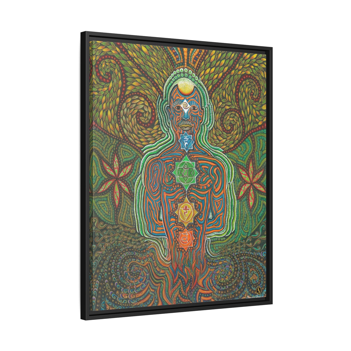 Vibrational Inner-G - Framed Canvas