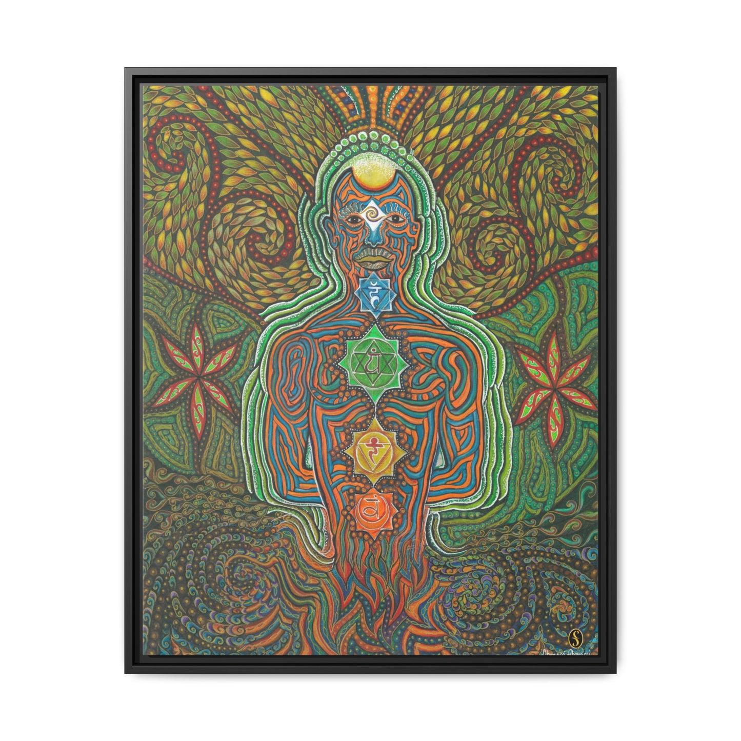 Vibrational Inner-G - Framed Canvas