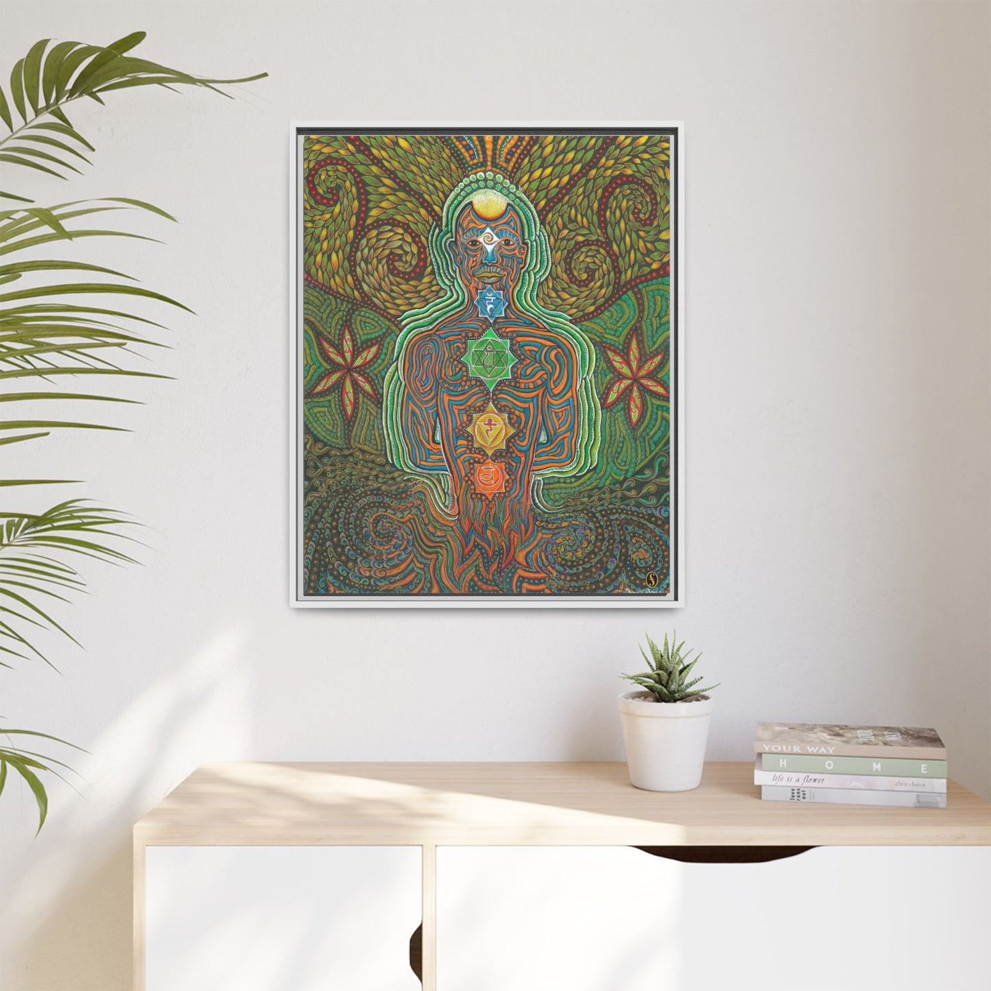 Vibrational Inner-G - Framed Canvas