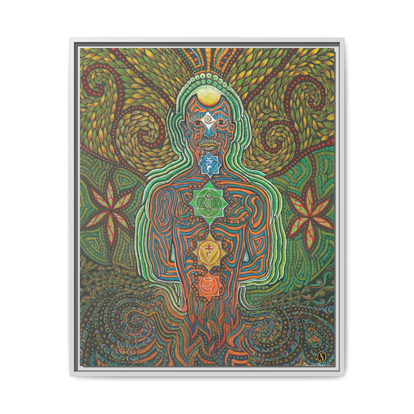 Vibrational Inner-G - Framed Canvas