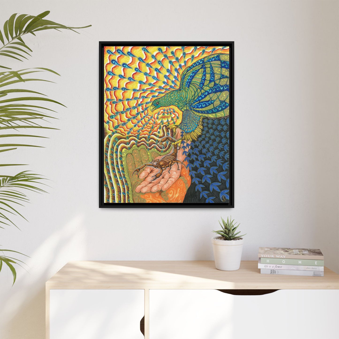 Phoenix Light - Framed Canvas