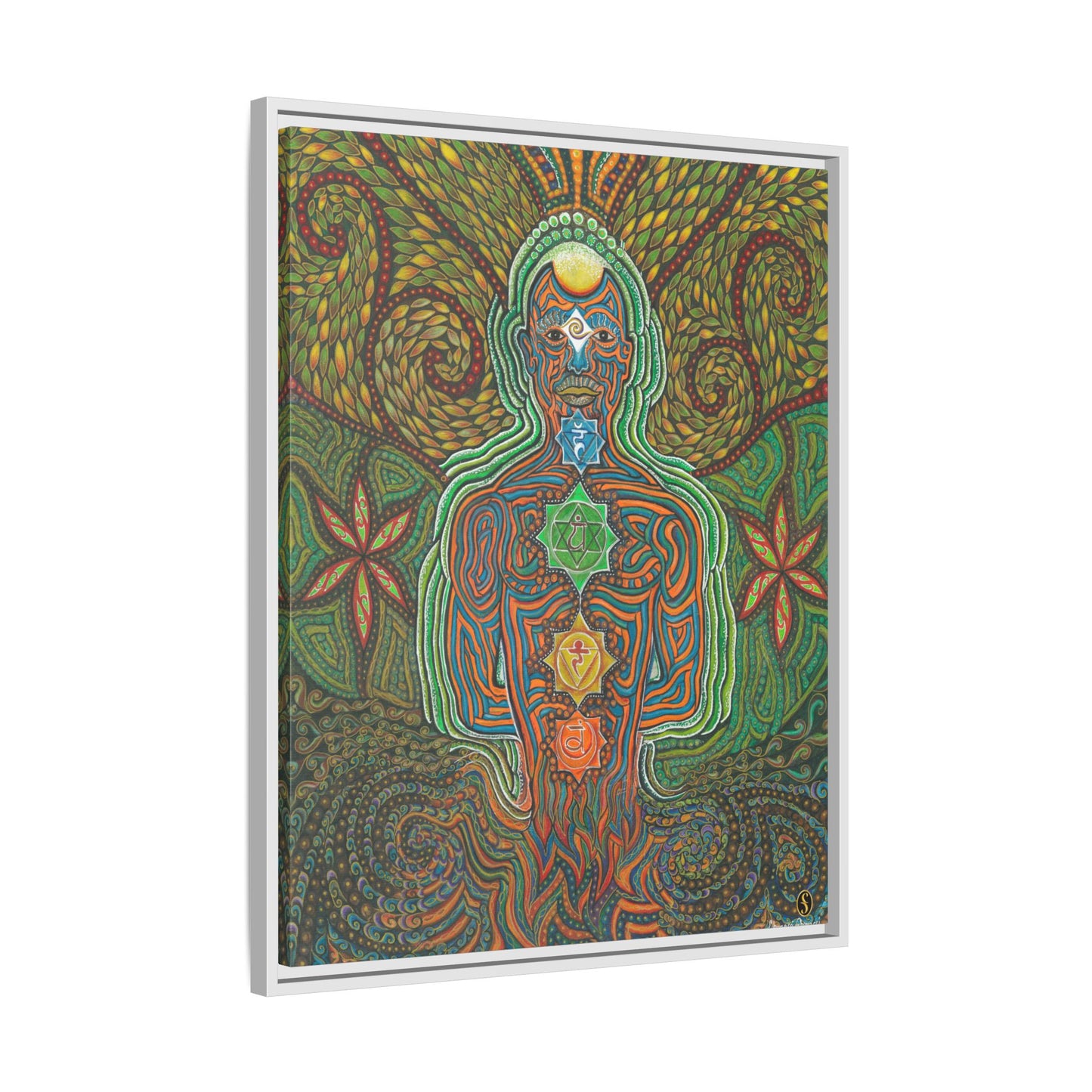 Vibrational Inner-G - Framed Canvas