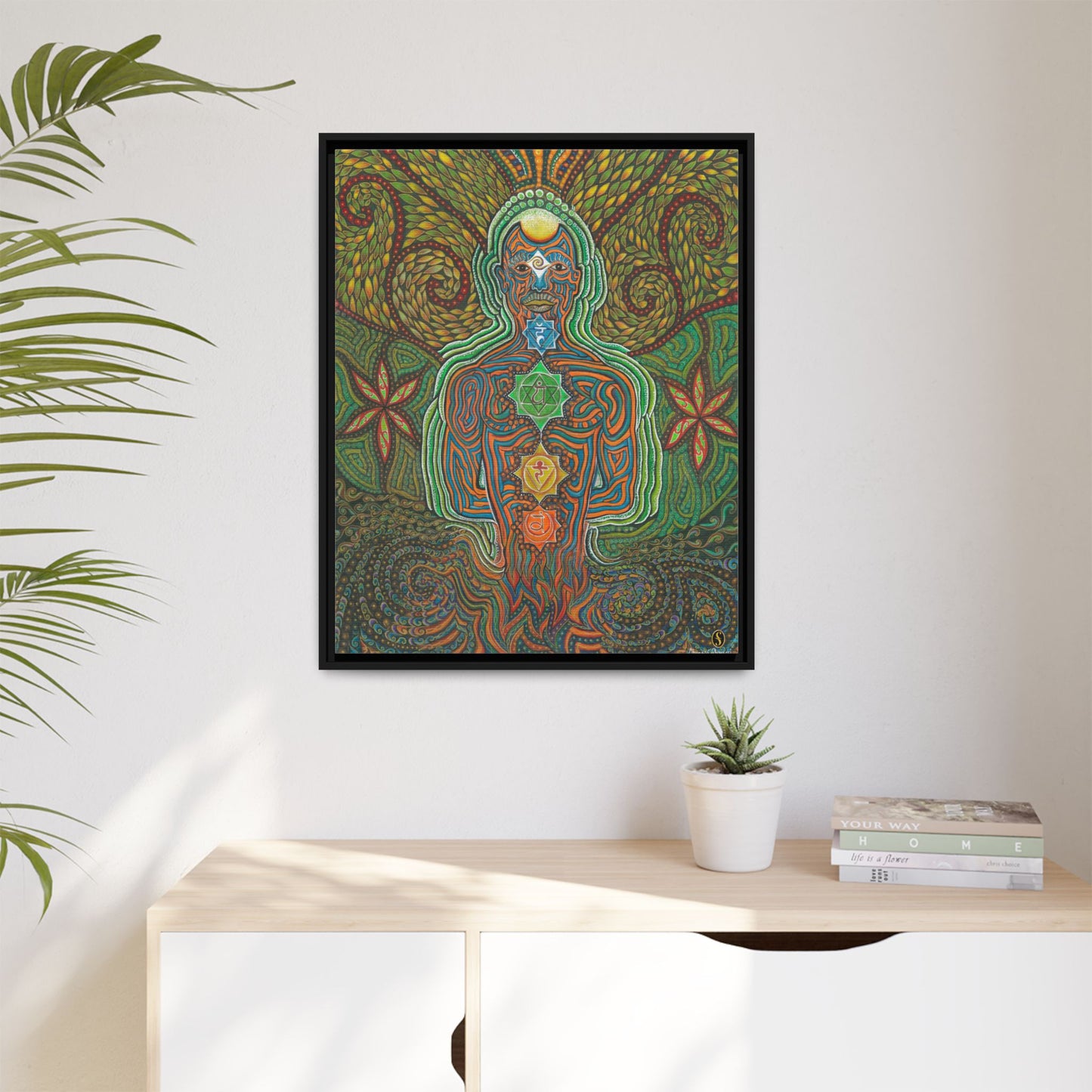 Vibrational Inner-G - Framed Canvas