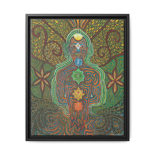 Vibrational Inner-G - Framed Canvas