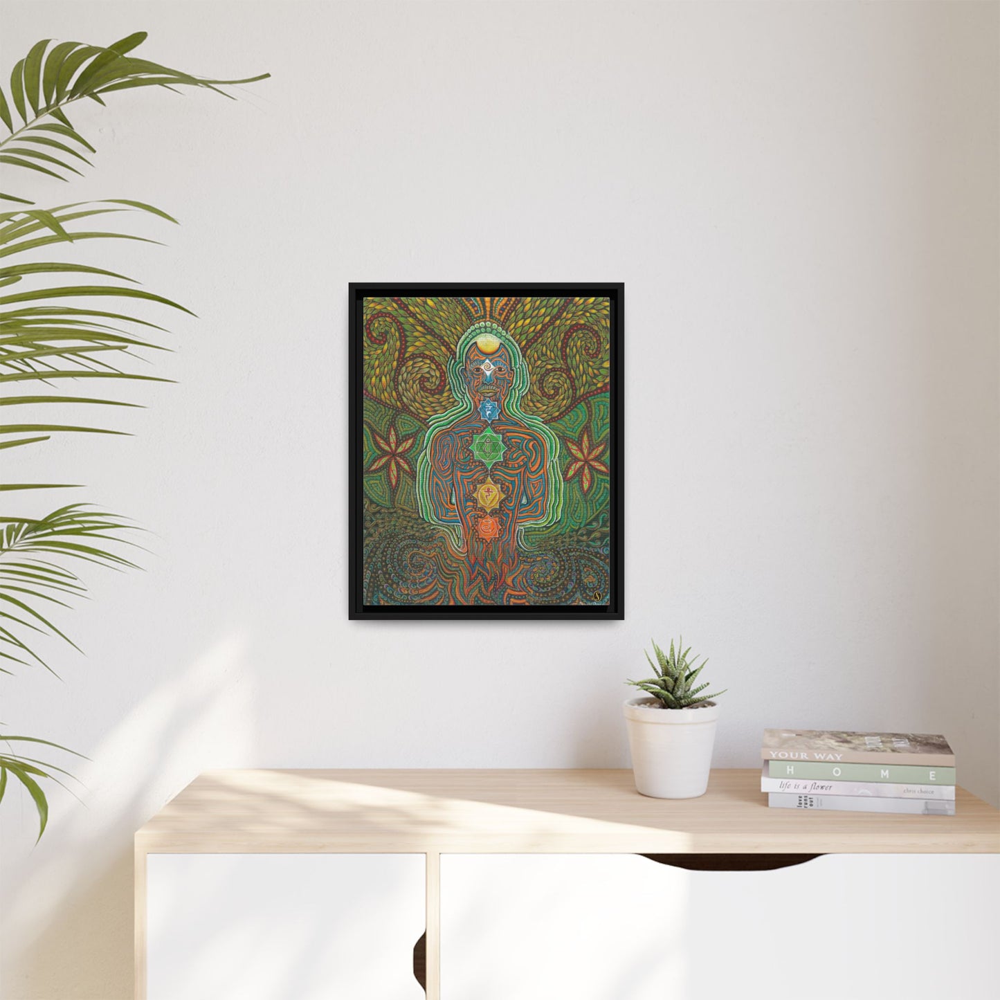 Vibrational Inner-G - Framed Canvas