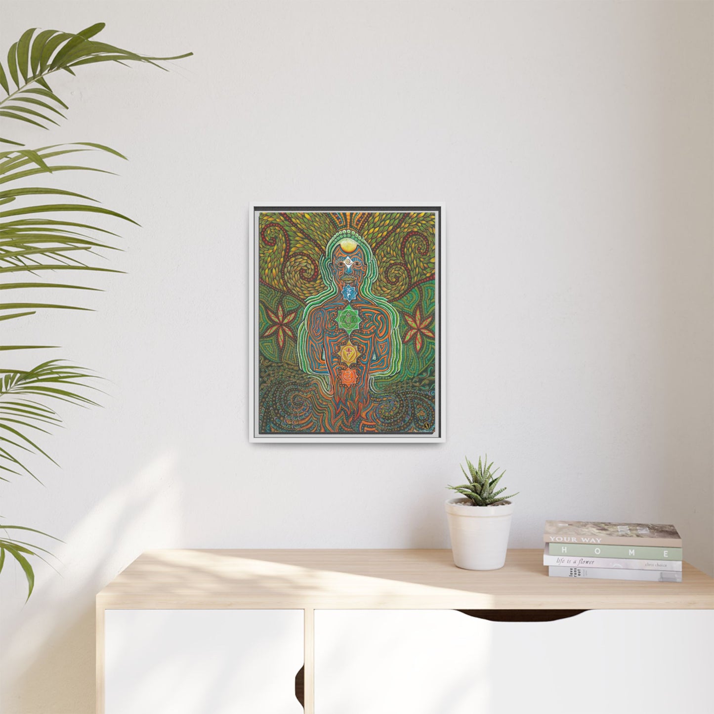 Vibrational Inner-G - Framed Canvas