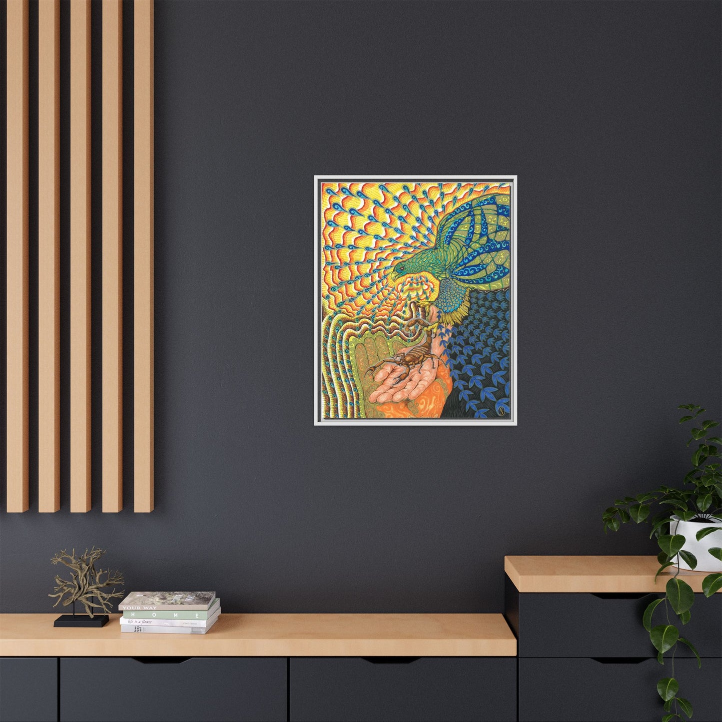 Phoenix Light - Framed Canvas