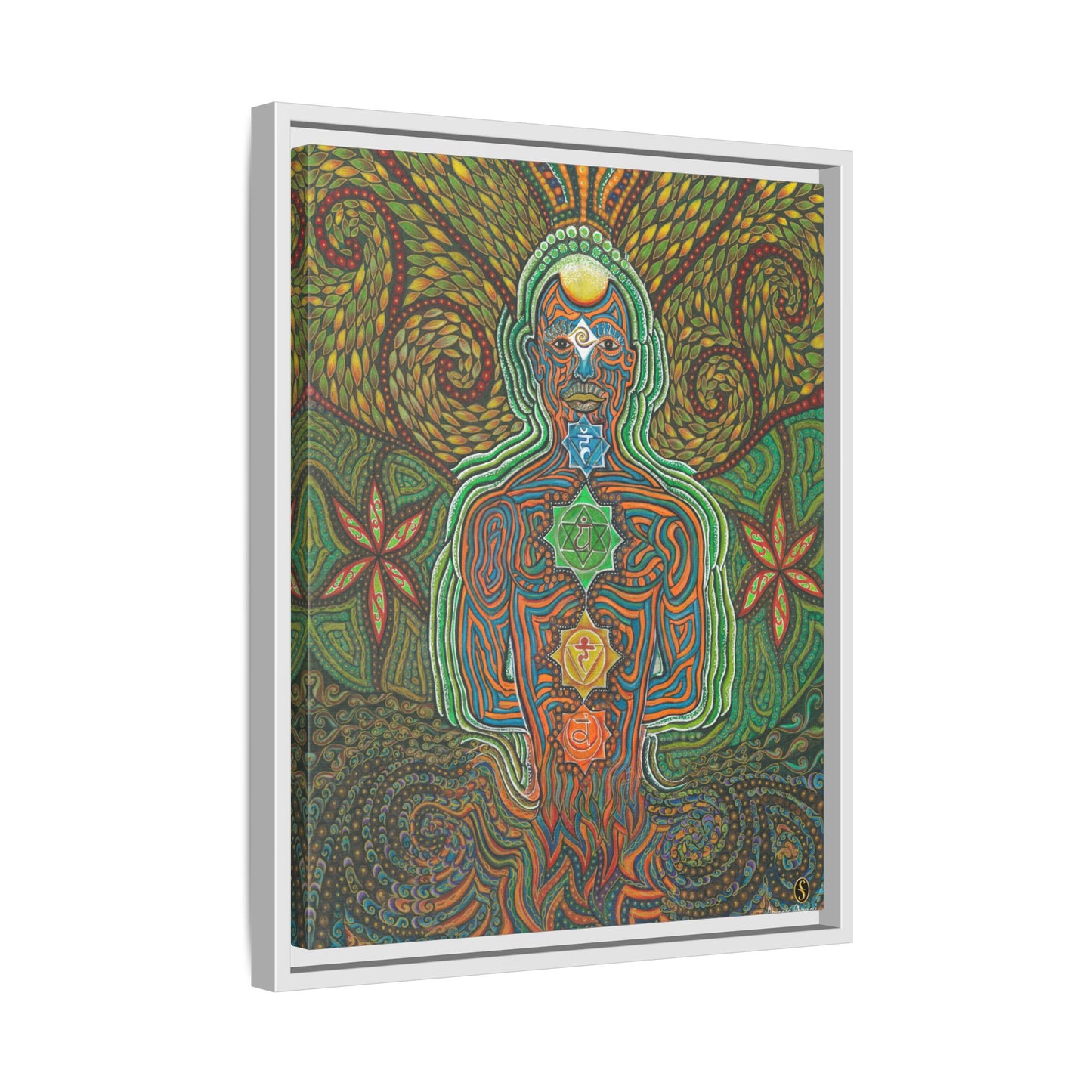 Vibrational Inner-G - Framed Canvas