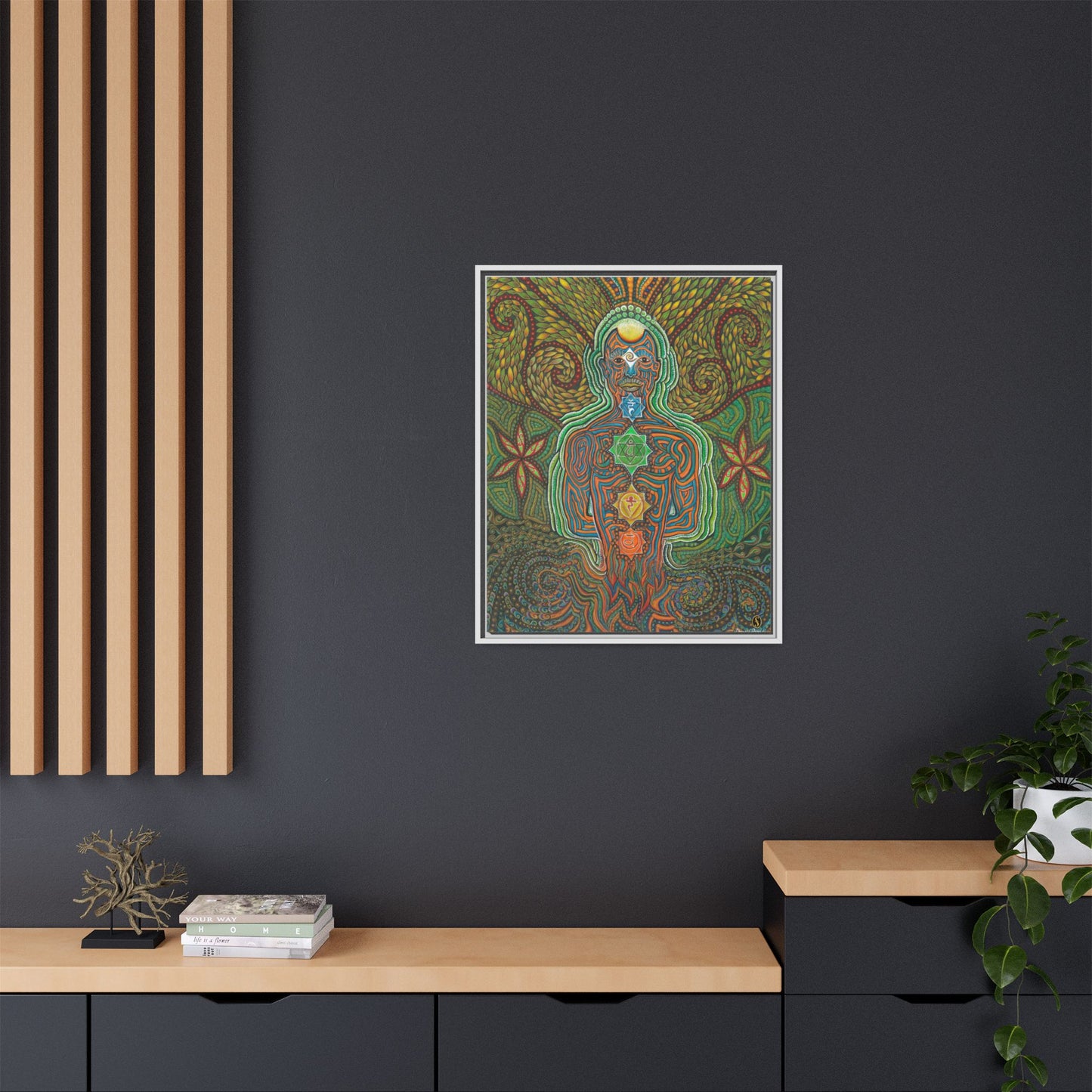 Vibrational Inner-G - Framed Canvas