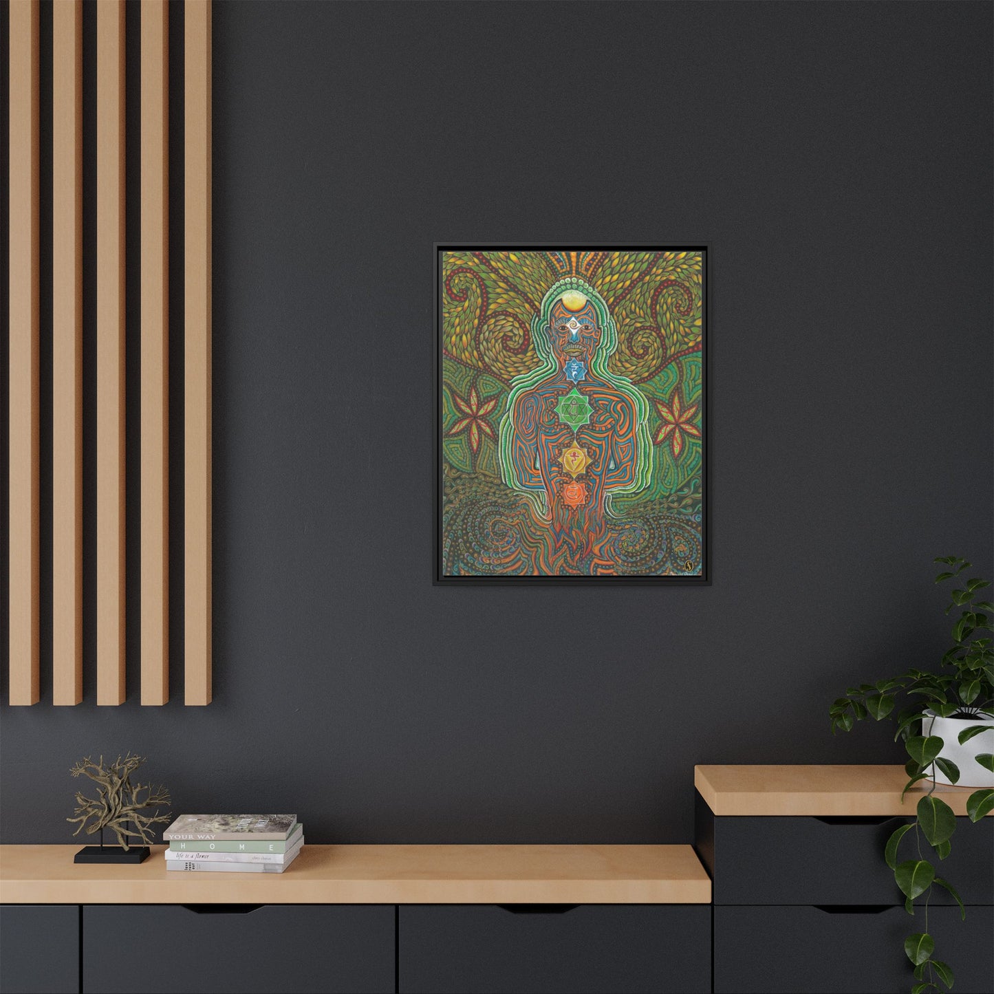 Vibrational Inner-G - Framed Canvas