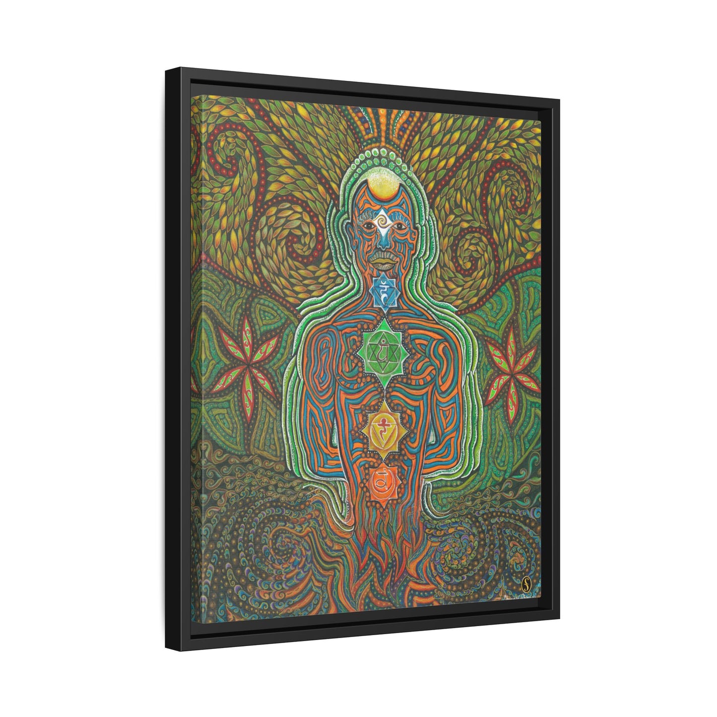 Vibrational Inner-G - Framed Canvas